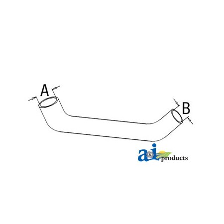 A & I Products Radiator Hose, Lower 13" x2" x2" A-400943R1